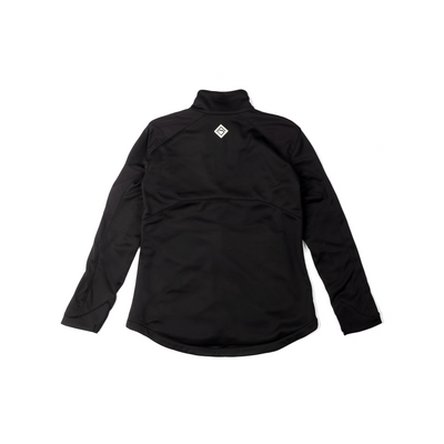 Back view of Women's Front Range Fleece Caviar color