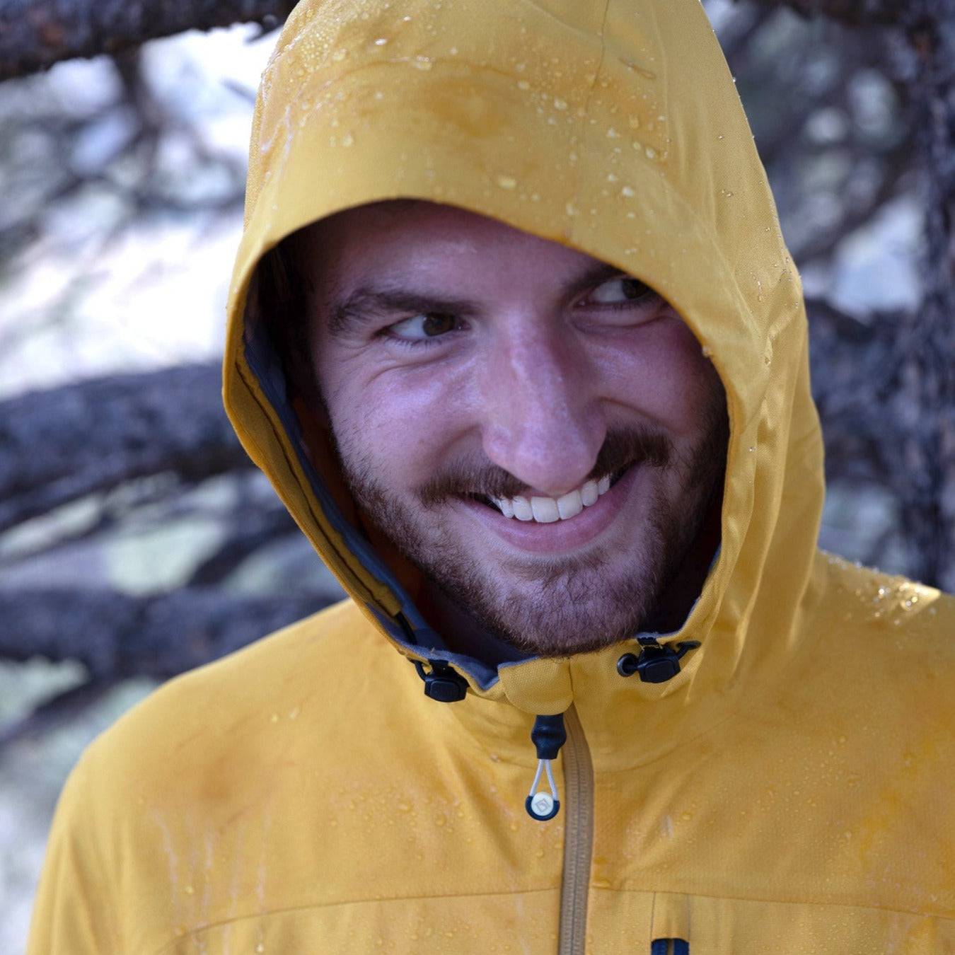 Men's Long's Peak Sustainable Rain Jacket with Hood | Tellus